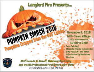 Halloween Event Pumpkin Smash Nov 4 10 am - 2 pm