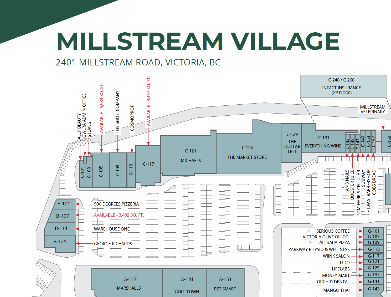Leasing Opportunities at Millstream Village Millstream Village