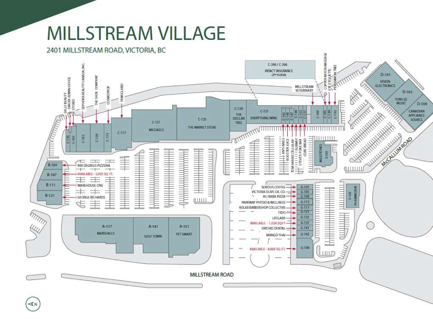 Leasing Opportunities at Millstream Village Millstream Village